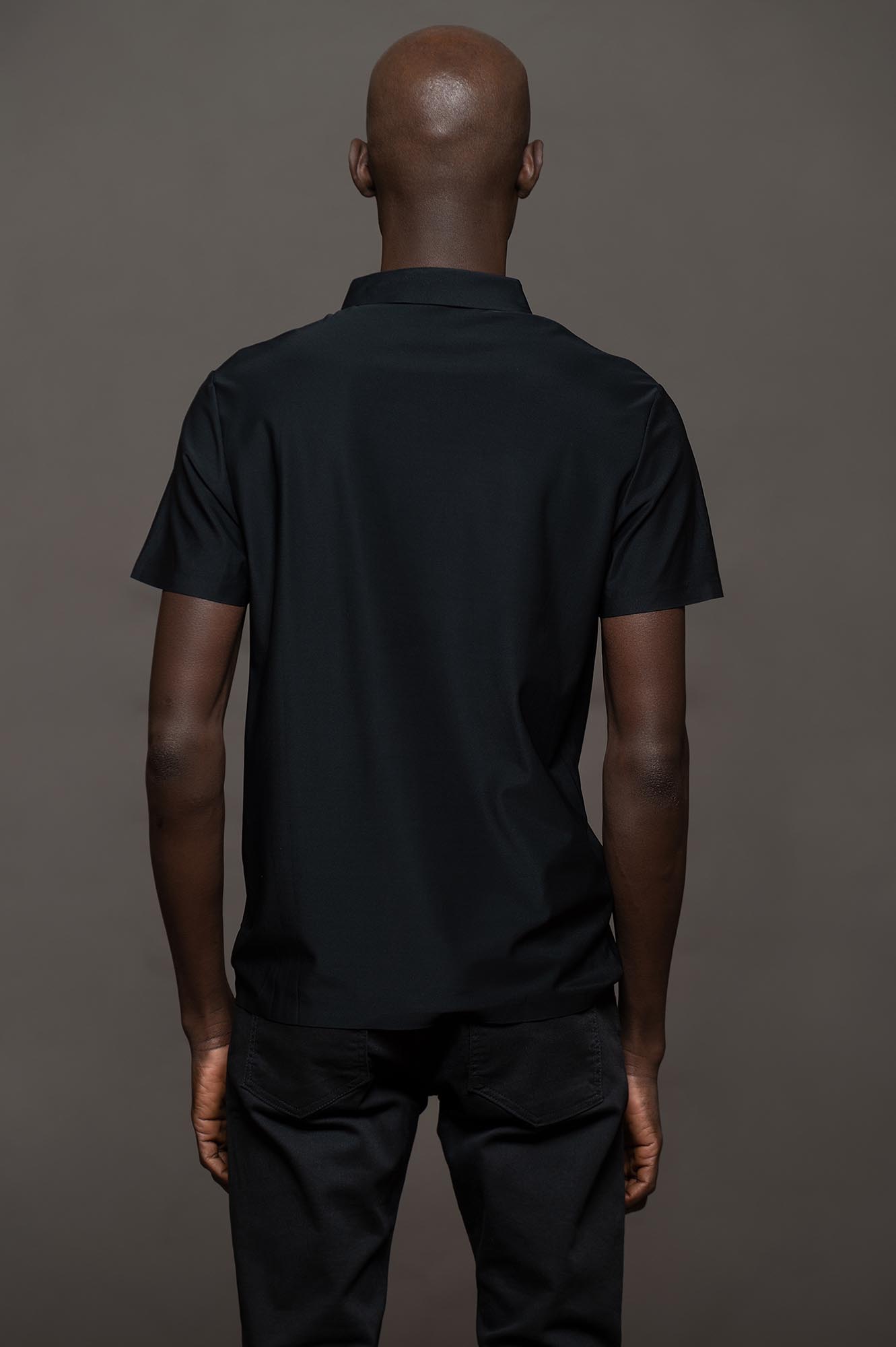 300NE - CHOMBA PELLICCIA NEGRO